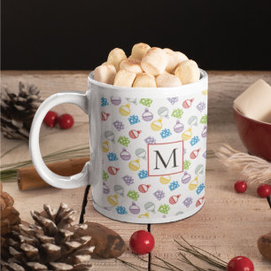 Mug Joli motif de Noël et monogramme