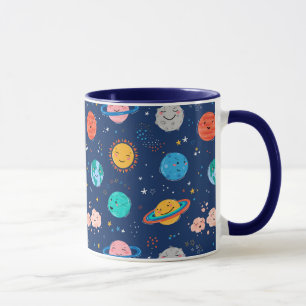 Mug Joli Motif Planète Souriante