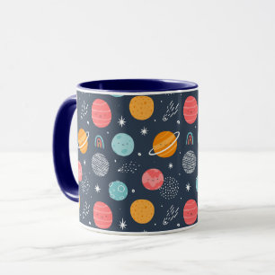 Mug Joli Motif Planète Souriante