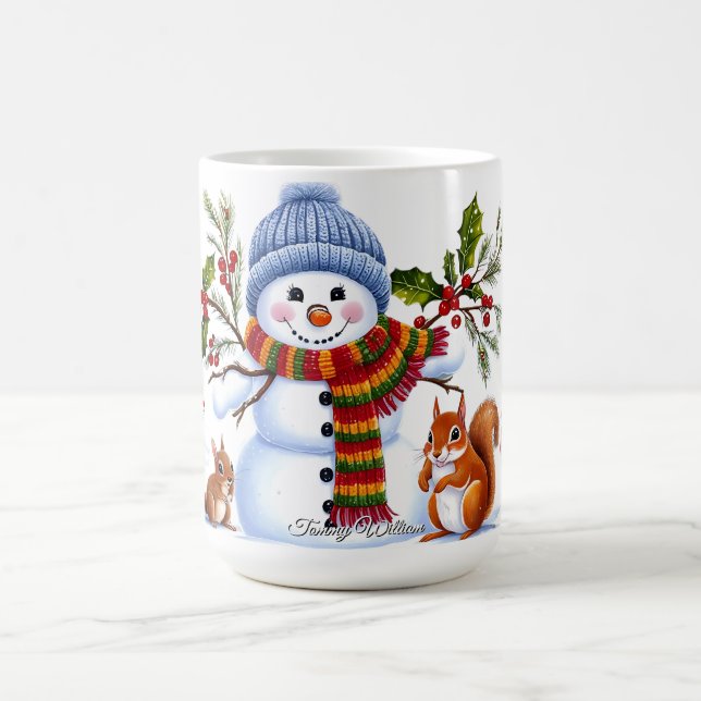 Mug Joli Noël tendance moderne amusant (Centre)