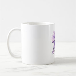 Mug Joli Nœud Violet Personnalisé Nom