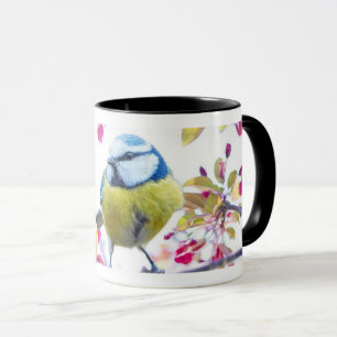 Mug Joli Oiseau jaune et bleu - Art animalier