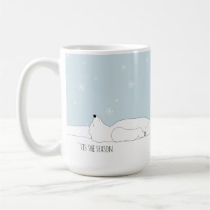 Mug Joli ours polaire 'c'est la saison' personnalisabl