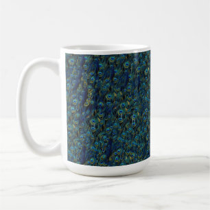 Mug Joli papier peint vintage de plumes d'oiseau de