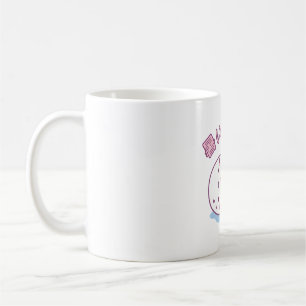 Mug Joli phoque blanc mangeant de la pastèque, il fait