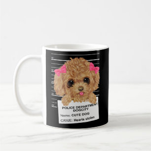 Mug Joli Poodle Chiot Cute Poodle Chiot Mugshot Toto P