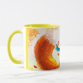 Mug Joli Renard Rouge dans la peinture de saison d'aut