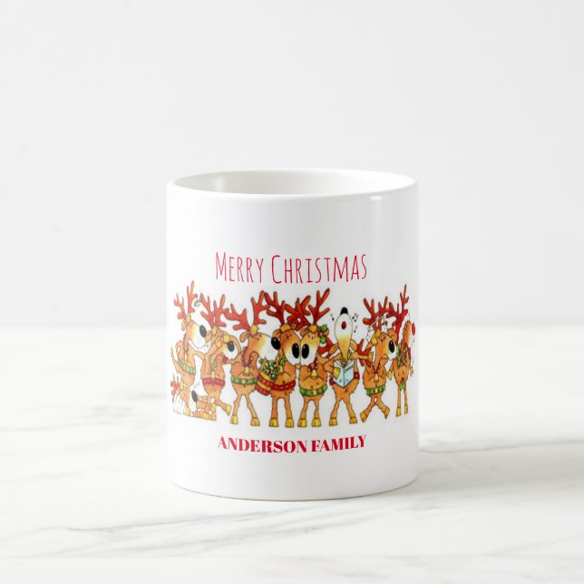 Mug Joli Renne De Noël Qui Chante (Centre)