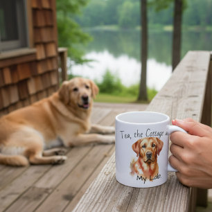 Mug Joli retriever golden personnalisable