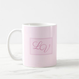 Mug Joli rose et blanc doux