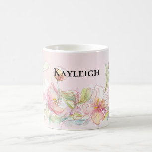 Mug Joli rose rose floral