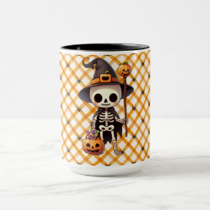 Mug Joli squelette d'Halloween fantaisiste