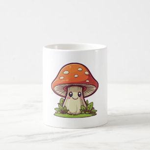 Mug Joli style kawaii, Cueillette de champignons