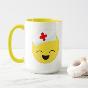 Mug joli travail infirmière associé ajouter monogramme