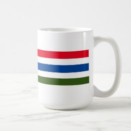 Mug Jolie bande rouge bleu vert sur Arrière - plan bla