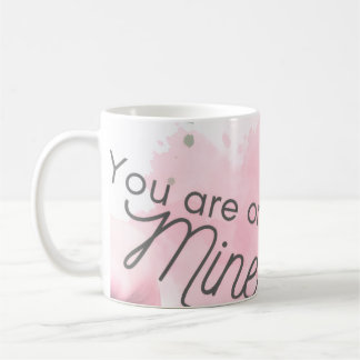 Mug Jolie couleur rose et texte pour l'amour .