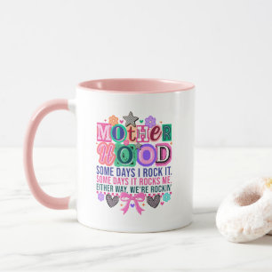 Mug Jolie création de mots sur la maternité rock 