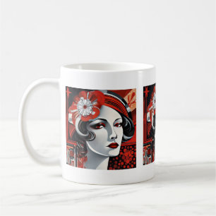 Mug Jolie dame Art Déco