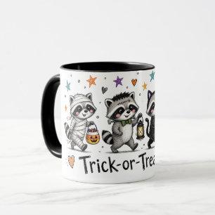 Mug Jolie Équipée de Raton-Laveur pour Halloween