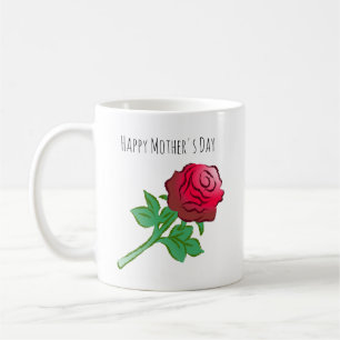 Mug Jolie et belle rose rouge