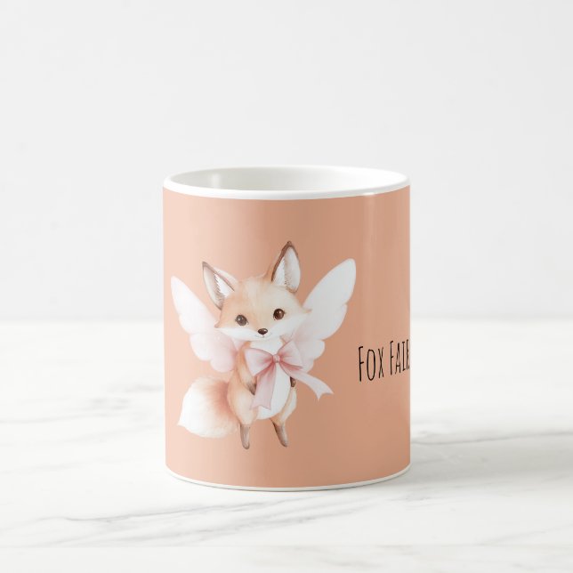 Mug Jolie Fée Renard Ailes Roses (Centre)