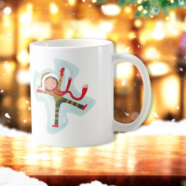 Mug Jolie fille Ange Neige (Créateur téléchargé)