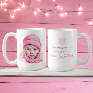 Mug Jolie fille Vintage rose et citation