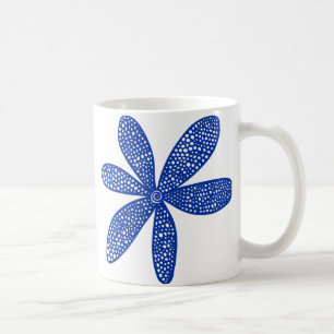 Mug Jolie fleur - bleu marine