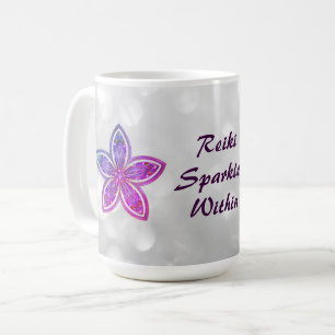 Mug Jolie Fleur Reiki design Mandala