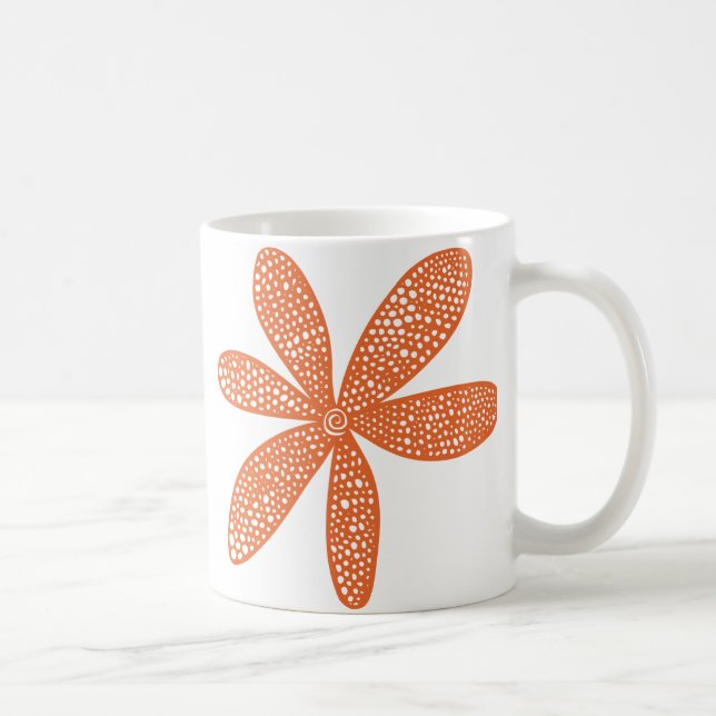 Mug Jolie Fleur - Rouge Brown (Droite)