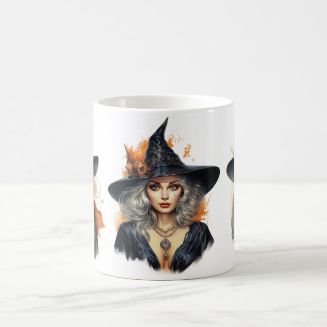 Mug Jolie Halloween sorcière saison Éffrayante (Centre)