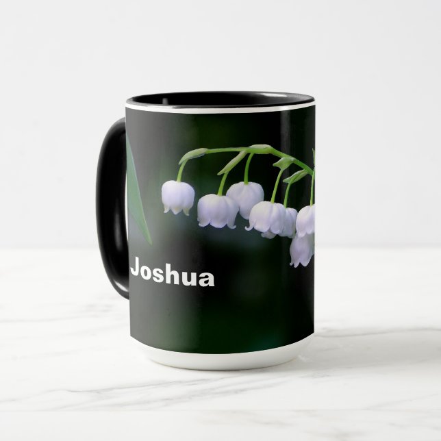 Mug Jolie Lily blanche de la Vallée Florale Photo (Devant gauche)