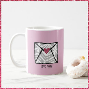 Mug Jolie note d'amour Coeur 