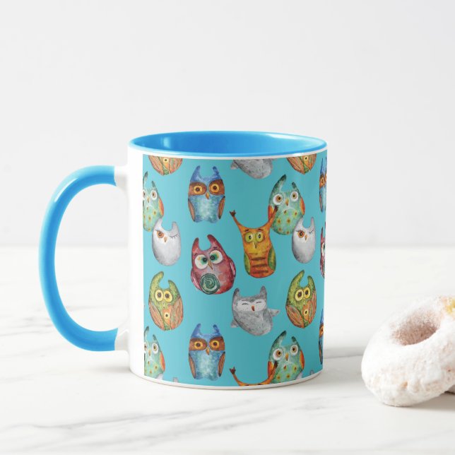 Mug Jolie petite chouette design (Avec donut)