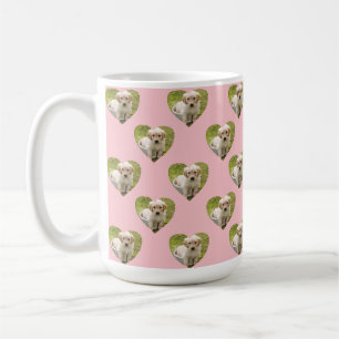 Mug Jolie photo de compagnie rose personnalisée