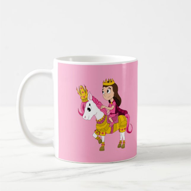 Mug Jolie princesse caricaturale (Gauche)