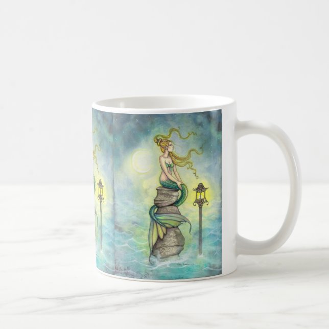 Mug Jolie sirène avec lune et lanterne (Droite)