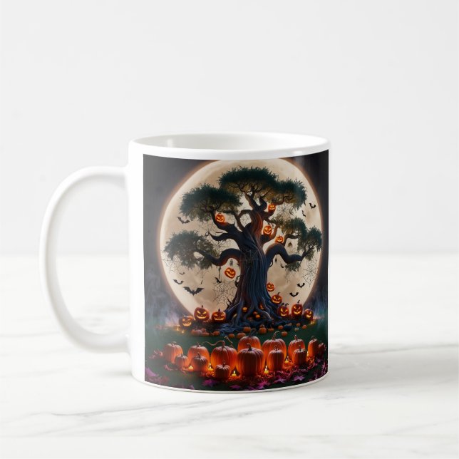Mug Jolie Sorcière d'Halloween Whimsical, Nom Personna (Gauche)