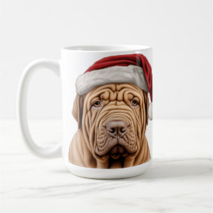 MUG JOLIE VACANCES NOËL CHINOIS SHAR-PEI CHIEN CHIEN