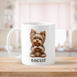 Mug Jolie Yorkie pour animal domestique Créer un coeur