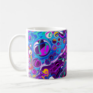 Mug Jolies bulles Marble Fluid Art