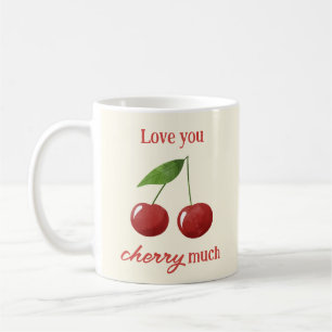 Mug Jolies Cerises Simples Amour Photo Saint-Valentin