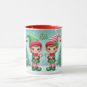 Mug Jolies elfes de Noël