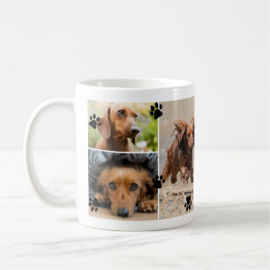 Mug Jolies Empreintes de pattes Six Photos pour animau