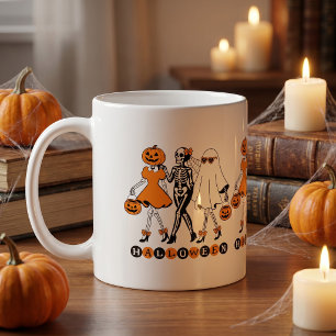 Mug Jolies Filles d'Halloween Squelette Fantôme Citrou