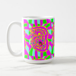 Mug Jolies motifs d'art mosaïque ronde