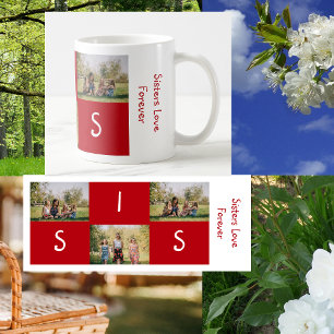 Mug Jolies sœurs amour pour toujours SIS 3 Photos pers