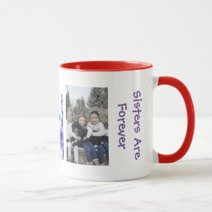 Mug Jolies sœurs sont pour toujours Sœur Amour Fleurs