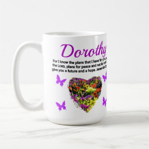 MUG JOLIMENT PURPLE FLORAL PERSONNALISÉ JEREMIAH 29:11