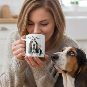 Mug Jolis Bruns/ Basset Hound Noir Personnaliser